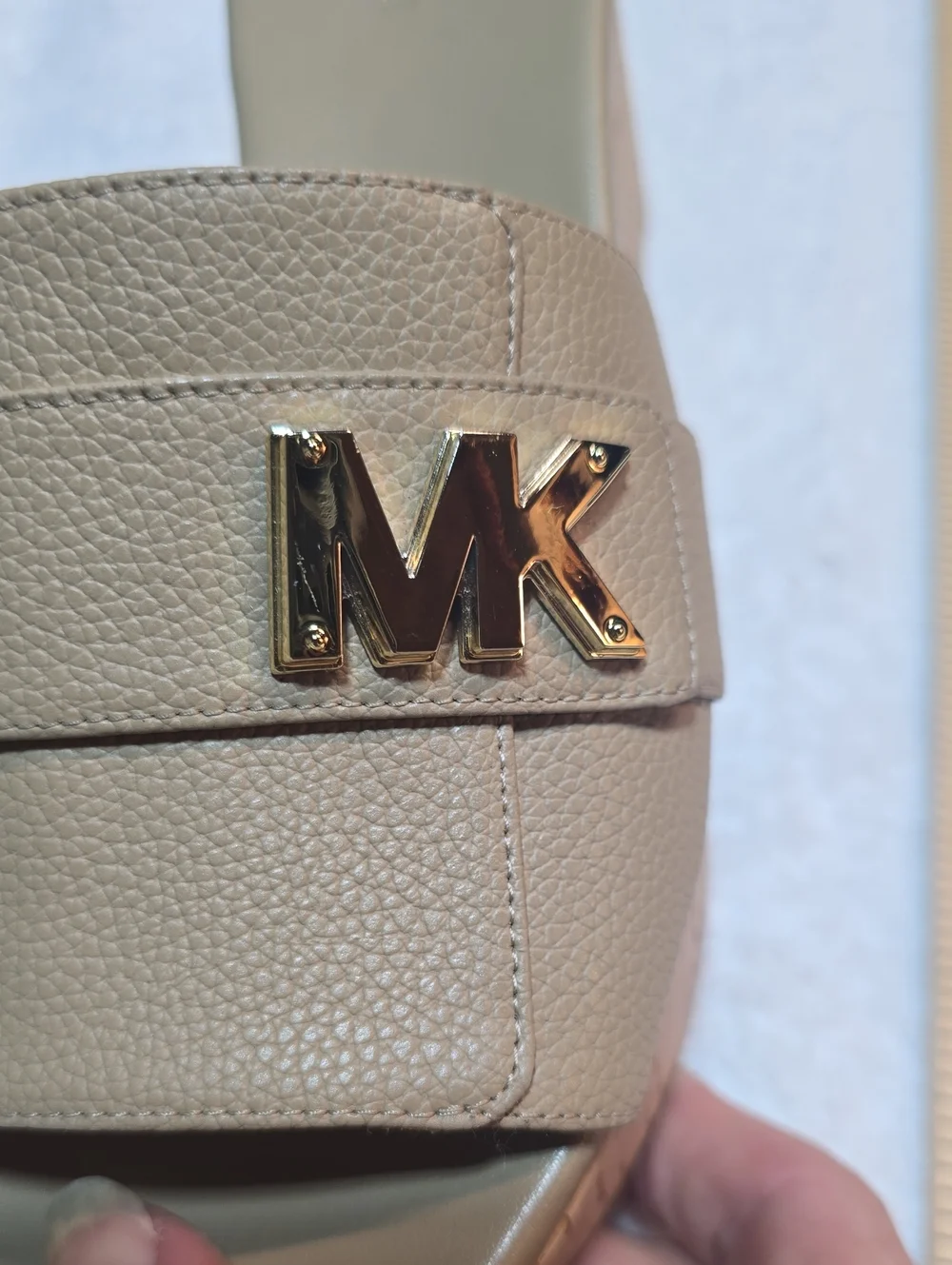 NWOT MICHAEL Michael Kors Jilly Cork Platform Slides